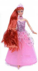 Фотография, изображение Кукла в образе русалки (8188), фиолетовое платье