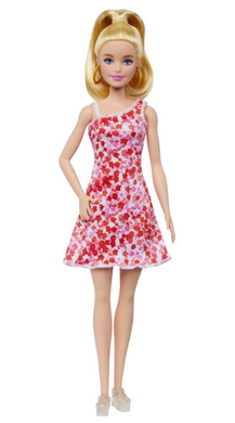 Фотография, изображение Кукла Barbie "Модница" в сарафане в цветочный принт (HJT02)