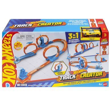 Фотография, изображение Трек Hot Wheels Track creator Тройная петля (JDW39)