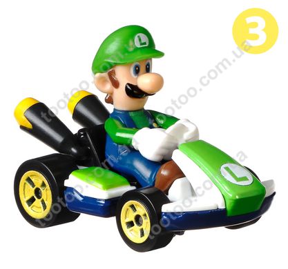 Світлина, зображення Машинка із відеогри "Mario Kart" Hot Wheels (в ас.)