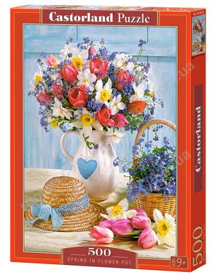 Фотография, изображение Пазл для детей "Весна в цветочном горшке" Castorland (B-53520)