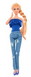 Фотография, изображение Кукла в топе и джинсах (8355), разноцветный