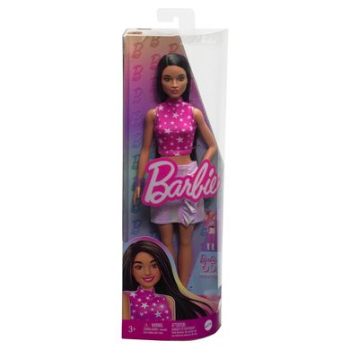 Фотография, изображение Кукла Barbie "Модница" в розовом топе со звездным принтом (HRH13)