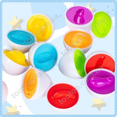 Фотография, изображение Игрушка яйца сортер Овощи и фрукты (DF28)