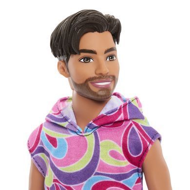 Світлина, зображення Лялька Barbie Кен Модник у вінтажному худі з коротким рукавом (HRH26)