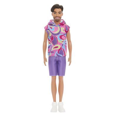 Світлина, зображення Лялька Barbie Кен Модник у вінтажному худі з коротким рукавом (HRH26)