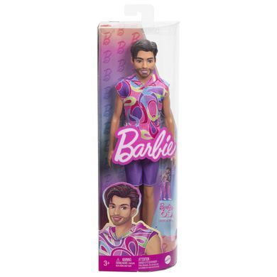 Світлина, зображення Лялька Barbie Кен Модник у вінтажному худі з коротким рукавом (HRH26)