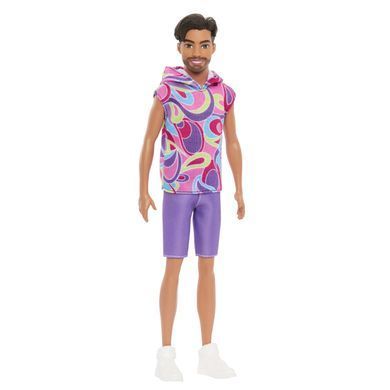 Світлина, зображення Лялька Barbie Кен Модник у вінтажному худі з коротким рукавом (HRH26)