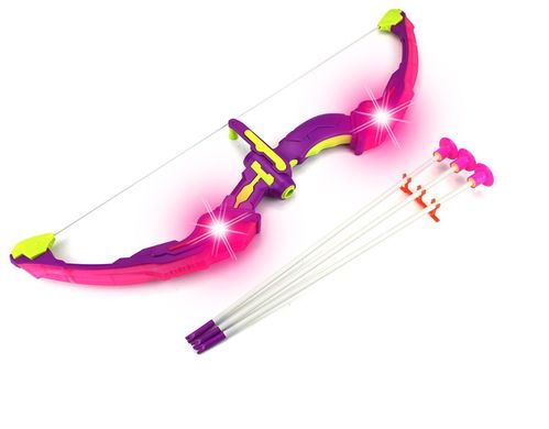 Фотография, изображение Игровой набор Qunxing "Светящийся лук и стрелы" фиолетовый (881-23A-1)