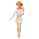 Кукла в повседневной одежде, шарнирная (8406), белое платье, фотография