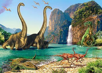 Фотография, изображение Пазл для детей "Динозавры" Castorland (B-06922)