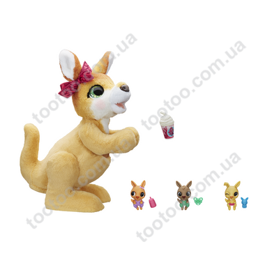 Фотография, изображение Интерактивная игрушка Hasbro "Кенгуру мама Джози и ее кенгурята" (E6724)