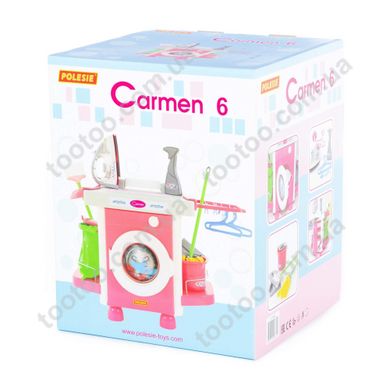 Фотография, изображение Детская стиральная машина Polesie "Carmen" с игрушечным утюгом (58850)