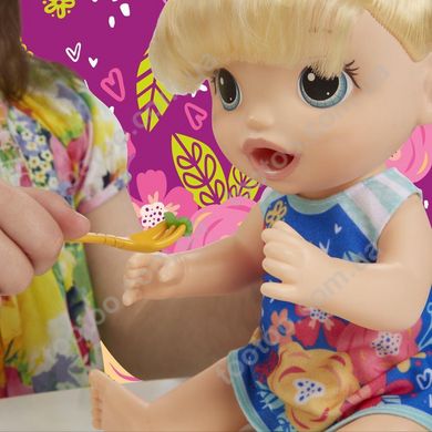 Фотография, изображение Кукла HASBRO малышка и макароны (блондинка), (E3694)