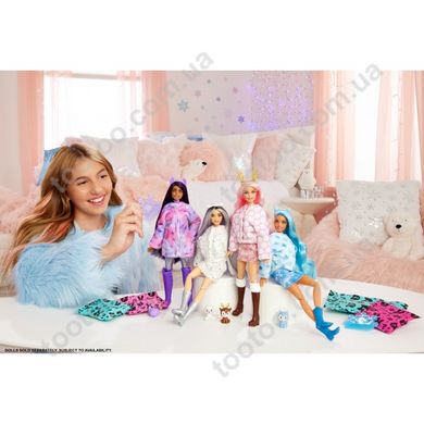 Фотография, изображение Кукла Barbie "Cutie Reveal" серии "Зимний блеск" - олененок (HJL61)