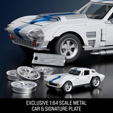 Конструктор Hot Wheels Brick Shop Elite Corvette Grand Sport 918 деталей (JGR31)