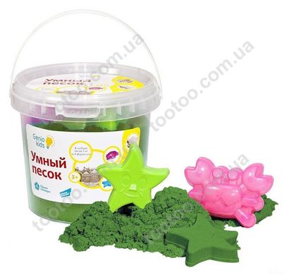 Фотография, изображение Набор Genio Kids-Art для детского творчества умный песок 1 кг зеленый (SSR104)