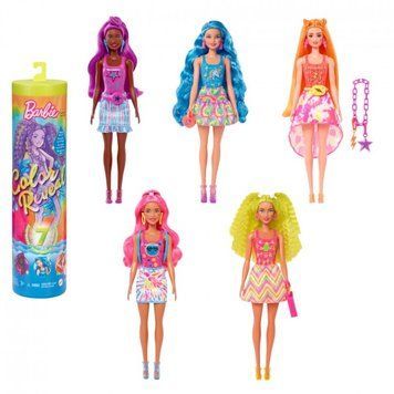 Світлина, зображення Лялька "Кольорове перевтілення" Barbie, серія "Неонові кольори" (HCC67)