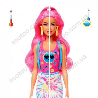 Світлина, зображення Лялька "Кольорове перевтілення" Barbie, серія "Неонові кольори" (HCC67)