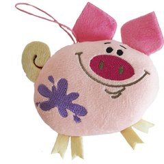 Фотография, изображение Мягкая игрушка-брелок Fancy поросёнок Гаррик розовый 11 см (PRG0U-1)