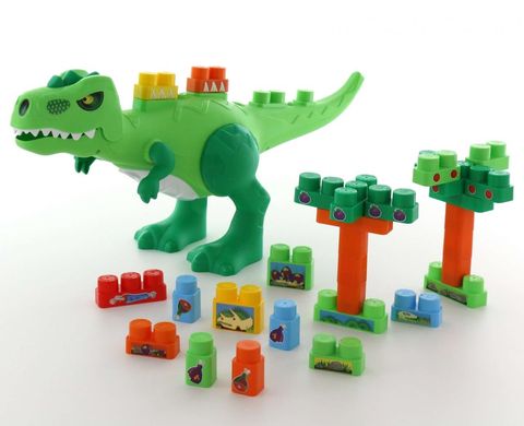 Фотография, изображение Динозавр-конструктор Polesie, 30 элементов в коробке (67807)