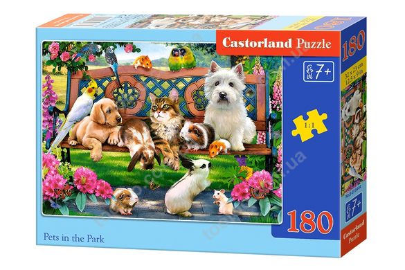 Фотография, изображение Пазл для детей "Домашние животные в парке" Castorland (B-018444)