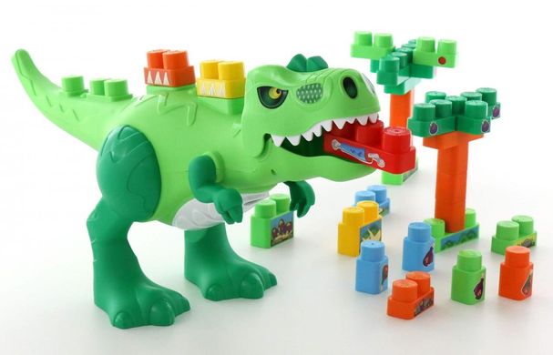 Фотография, изображение Динозавр-конструктор Polesie, 30 элементов в коробке (67807)