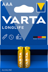 Батарейка VARTA LONGLIFE AAA BLI 2 (4103101412)