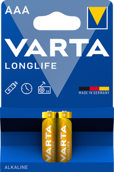 Батарейка VARTA LONGLIFE AAA BLI 2 (4103101412)