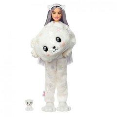 Фотография, изображение Кукла Barbie "Cutie Reveal" серии "Зимний блеск" - полярный медвежонок (HJL64)