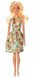 Світлина, зображення Лялька у повсякденному одязі, шарнірна (8406), квіткова сукня