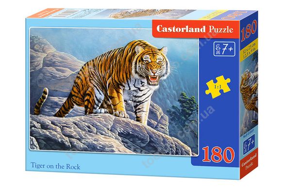 Фотография, изображение Пазл для детей "Тигр на скалах" Castorland (B-018451)