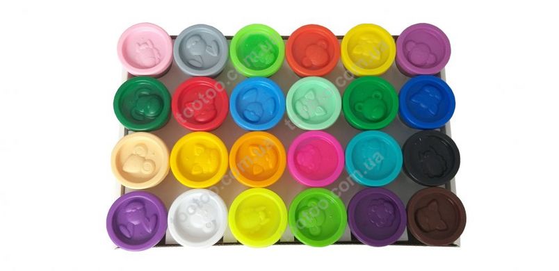 Фотография, изображение Набор для детской лепки Тесто-пластилин 24 цвета 50 гр. (TY4448_1)
