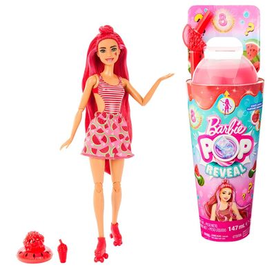 Фотография, изображение Кукла Barbie "Pop Reveal" серии "Сочные фрукты" – арбузный смузи (HNW43)