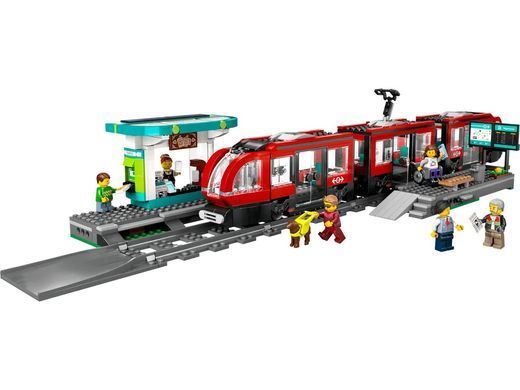 LEGO Конструктор Трамвай і вокзал у центрі міста (60423)