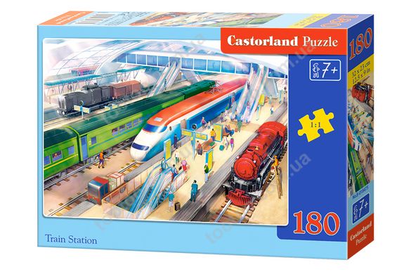 Фотография, изображение Пазл для детей "Железнодорожный вокзал" Castorland (B-018475)