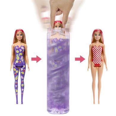 Фотография, изображение Кукла "Цветное перевоплощение" Barbie, серия "Фруктовый сюрприз" (HJX49)