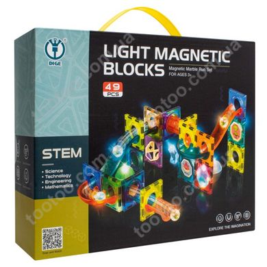 Магнитный конструктор "Лабиринт" со светом, 49 деталей (2300)