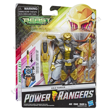 Фотография, изображение Игровая фигурка Hasbro Могучие Рейнджеры, 15 см GOLD RANGER(E5915_E6030)