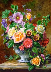 Фотография, изображение Пазл для детей "Цветы в вазе" Castorland (B-52868)