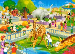 Фотография, изображение Пазл для детей "Зоопарк" Castorland (B-066155)