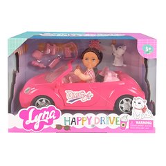 Фотография, изображение Игровой набор "Кукла Лия в автомобиле" (4610), брюнетка