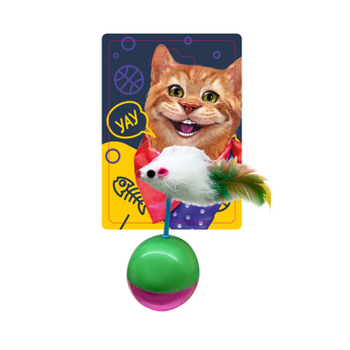 Игрушка для кошек «Мышка-неваляшка» (FG230613002N)