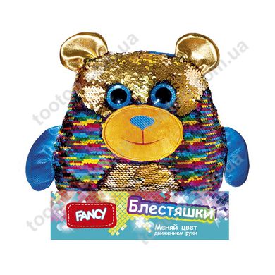 Фотография, изображение Мягкая игрушка с паетками Fancy "Блестяшки" мишка Джорджио (MOG01)