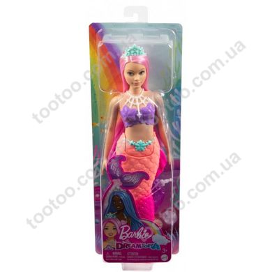 Світлина, зображення Русалка з кольоровим волоссям серії Дрімтопія Barbie (HGR08), персиково-рожевий хвіст