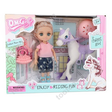 Фотография, изображение Игровой набор "Кукла Мия с лошадью" (58003), блондинка