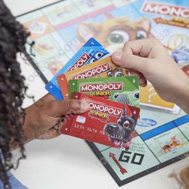 Фотография, изображение Настольная игра Hasbro Monopoly Моя первая монополия с банковскими картами (E1842)