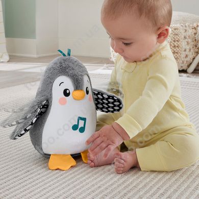 Світлина, зображення Мʼяка музична іграшка “Пінгвіненя" Fisher-Price (HNC10)
