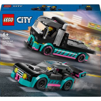 Конструктор LEGO City автомобиль для гонок и автовоз (60406)