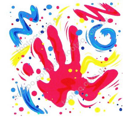 Фотография, изображение Набор для детского творчества "Пальчиковые краски с трафаретом" Genio Kids (TA1401)
